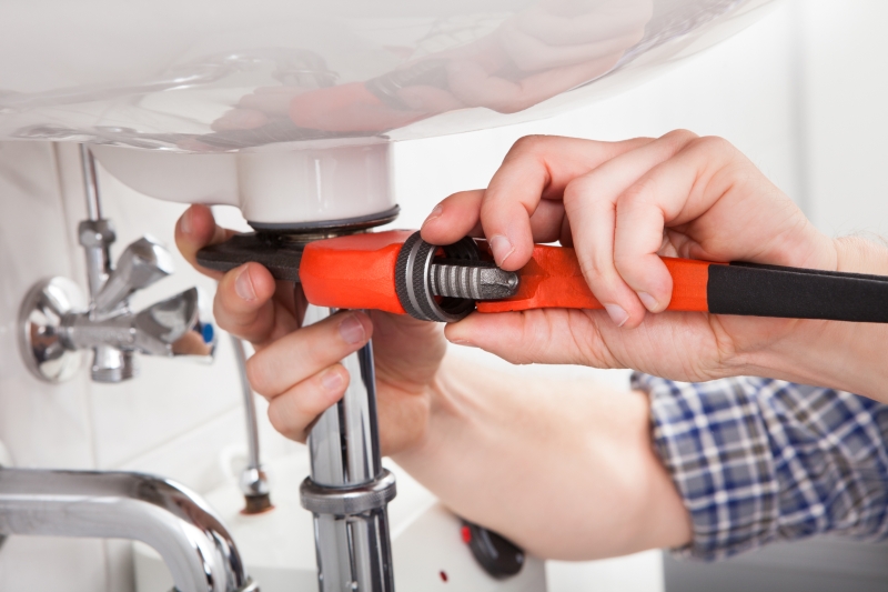 Emergency plumber attending a job in Brent Cross