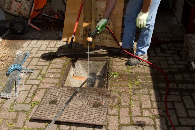 Drain repair work in Brent Cross